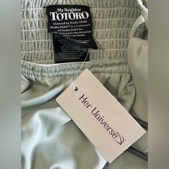 New Her Universe Studio Ghibli My Neighbor Totoro Floral Suspender Skirt sz M - Picture 8 of 11